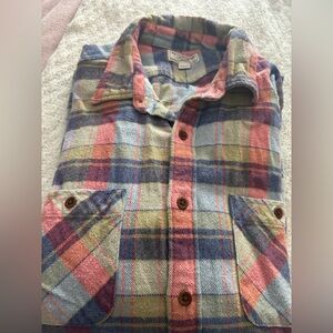 Wallace & Barnes Plaid Casual Button Down Shirt